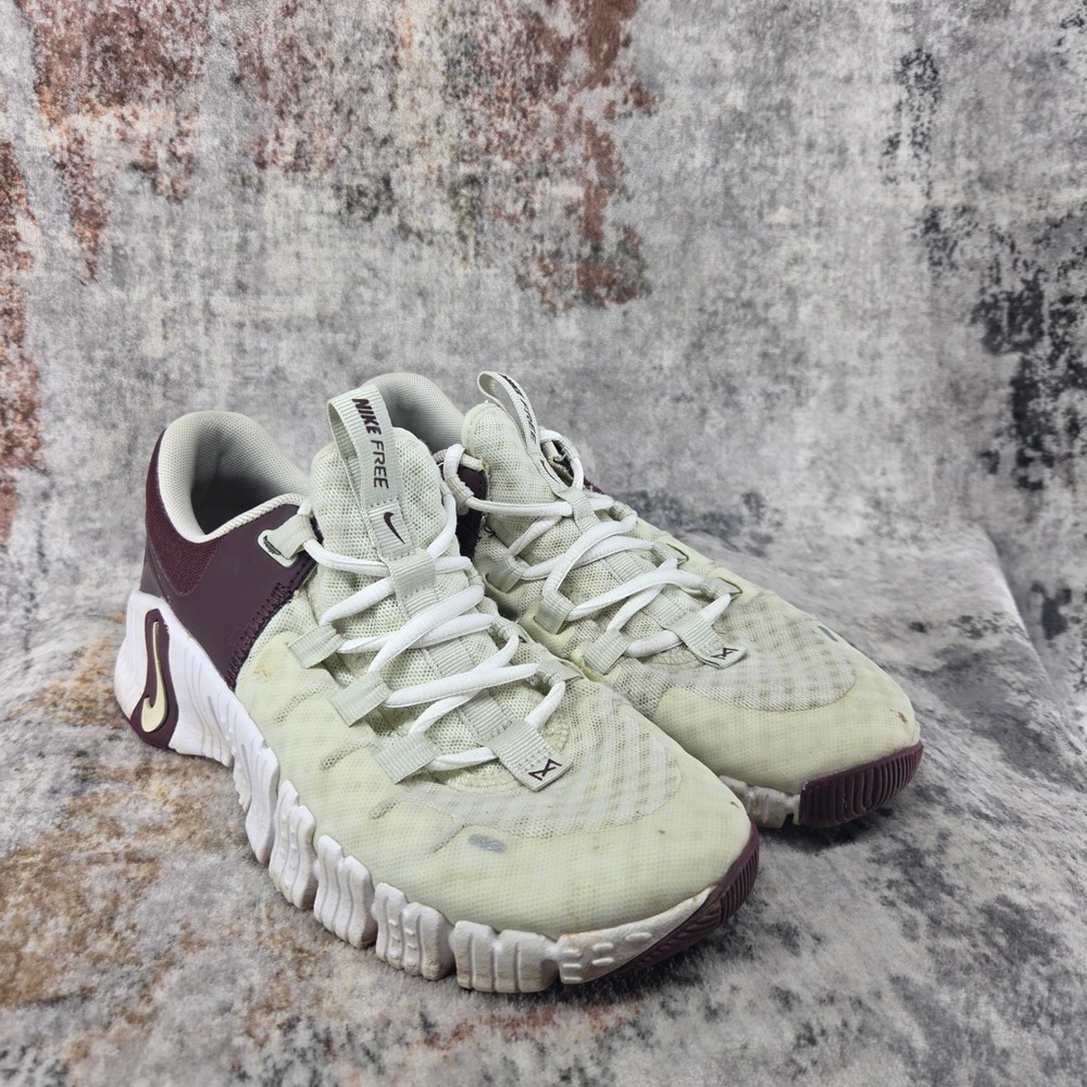 Nike Free Metcon 5 Shoes Womens 8 Trainers Burgundy FN7099-020